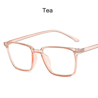 2024 Vintage Computer Eyeglasses Square Women Fashion Transparent Glasses Men Optical Myopia Plastic Spectacles Eyewear Frame