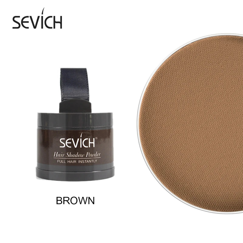 Sevich Hairline Powder 4g Hairline Shadow Powder Women Men Makeup Hair Concealer Natural Cover Unisex Hair Straightener Brush