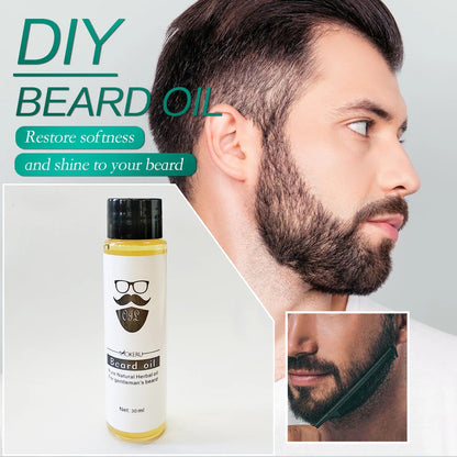 Mokeru 2pcs/Lot Natural Organic Beard Growth Oil Men Anti Hair Loss Beard Oil Growing Leave-In Conditioner Essential Oil