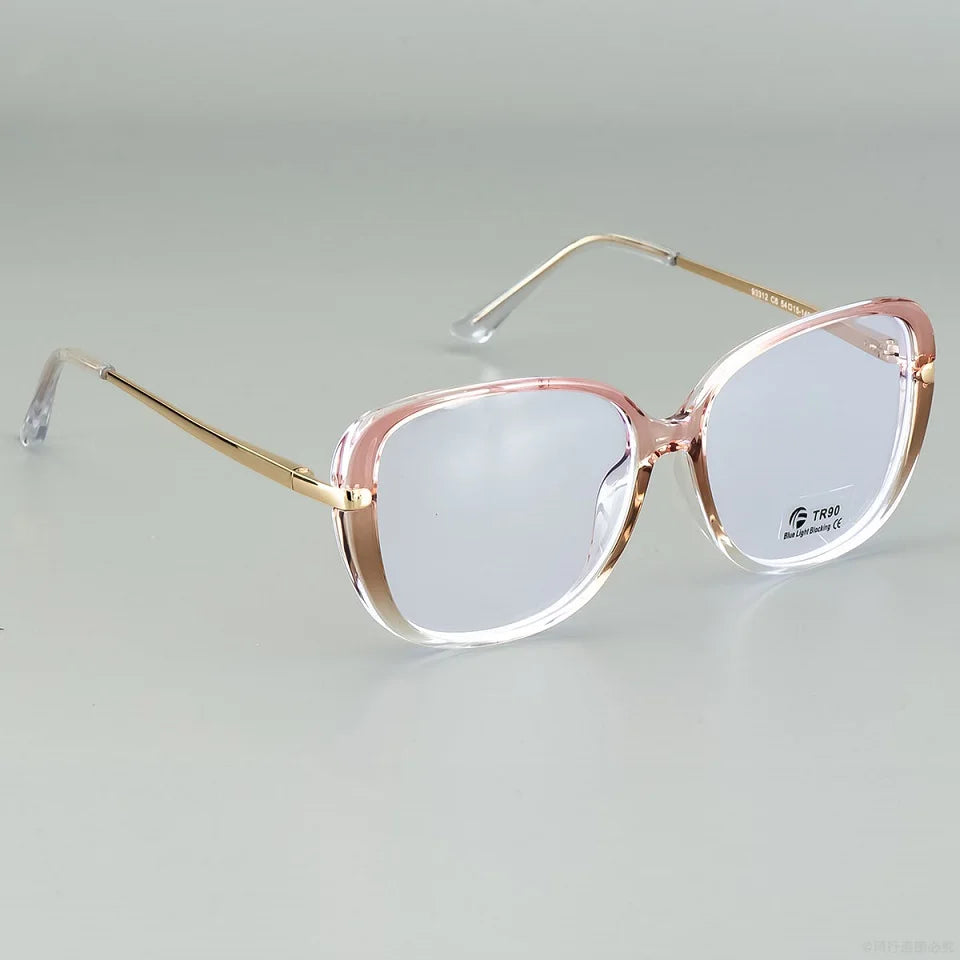 Transparent Computer Glasses Frame Women Anti Blue Light square Eyewear Blocking Glasses Optical Spectacle Eyeglass