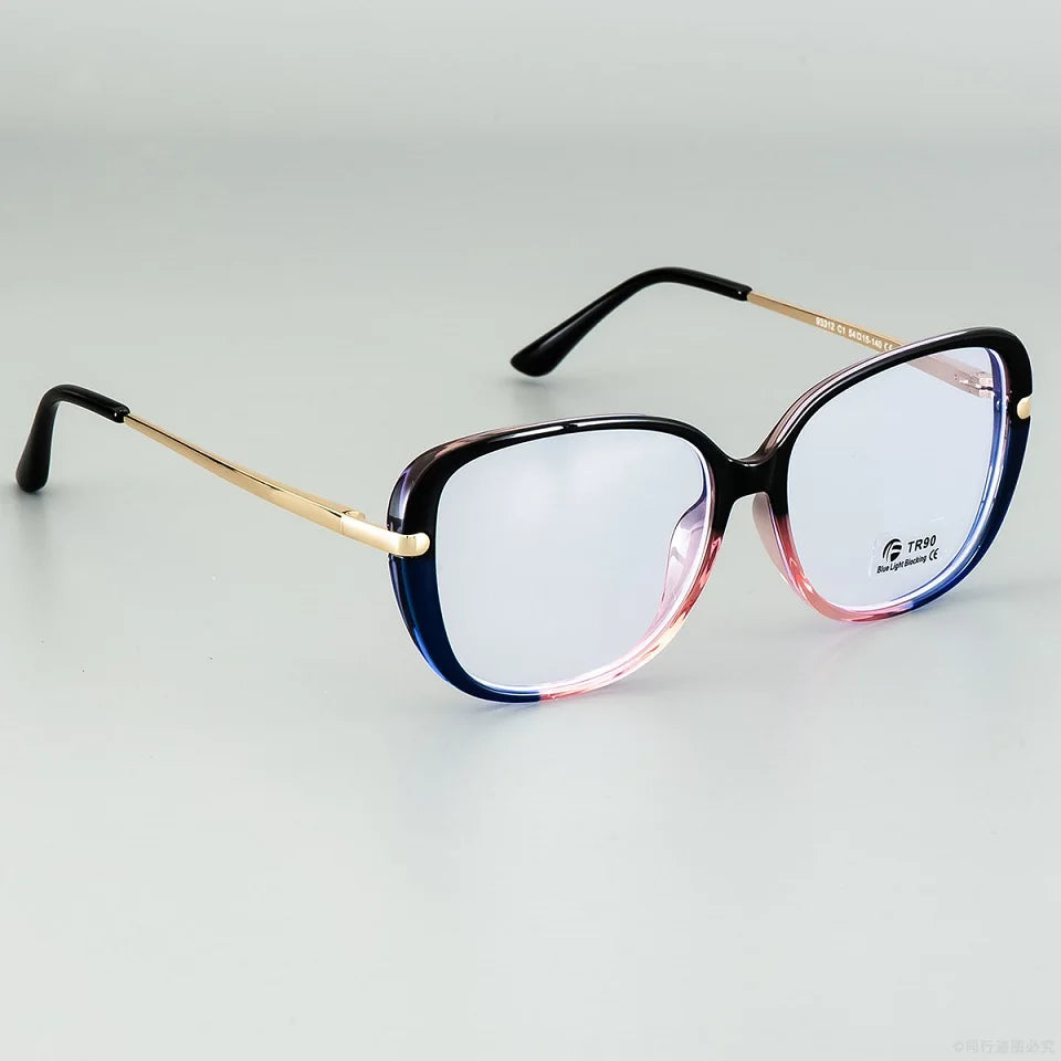 Transparent Computer Glasses Frame Women Anti Blue Light square Eyewear Blocking Glasses Optical Spectacle Eyeglass