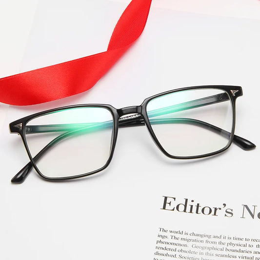 2024 Vintage Computer Eyeglasses Square Women Fashion Transparent Glasses Men Optical Myopia Plastic Spectacles Eyewear Frame