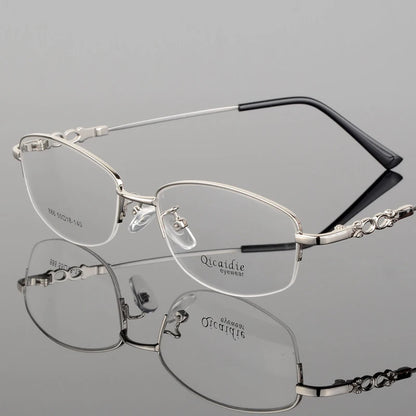 BCLEAR 2018 Fashion Women Glasses Frame Memory Alloy Eyeglasses Half Frame Vintage Clear Lens Glasses Optical Spectacle Frame