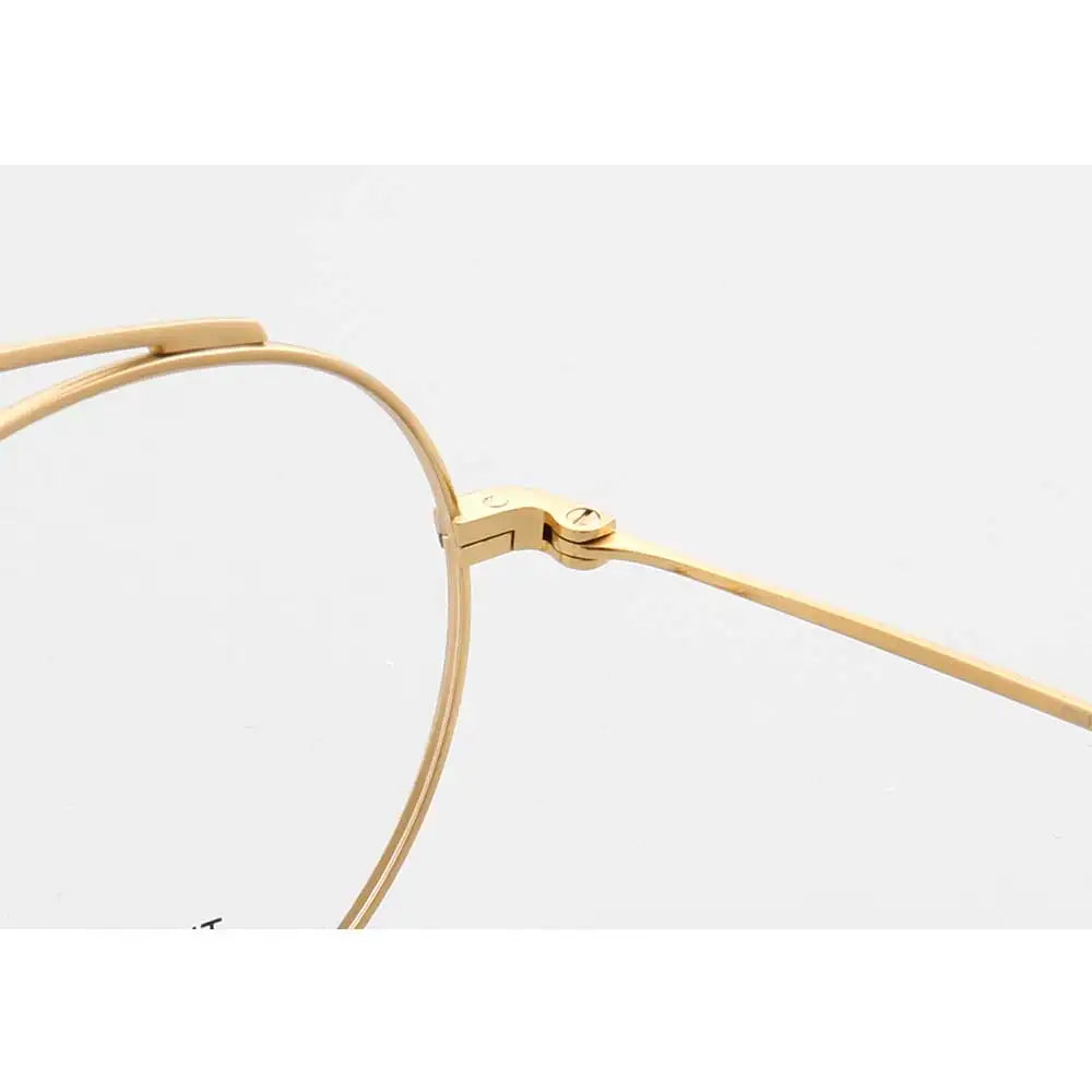 YOUTOP Men's Women's Pure Titanium Round Double Bridge Full-rim Optical Eyeglasses Frames 9145