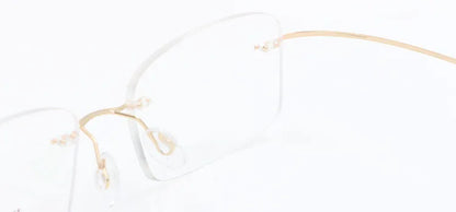 BCLEAR Fashion Lightness Unisex Eyeglasses Memory Titanium Alloy Rimless Optical Frame Flexible Prescription Spectacle Eyewear