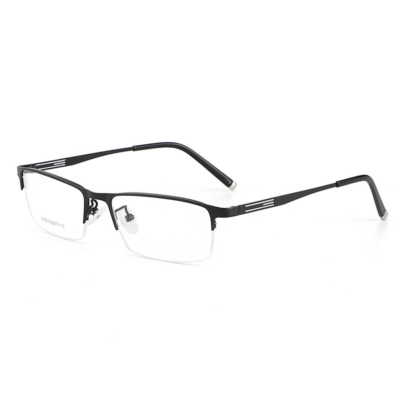 BCLEAR Titanium Alloy Glasses Frame Men Ultralight Square Myopia Prescription Eyeglasses Metal Half Rim Optical Frame Eyewear