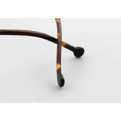 YOUTOP Men's Women's Pure Titanium Round Double Bridge Full-rim Optical Eyeglasses Frames 9145