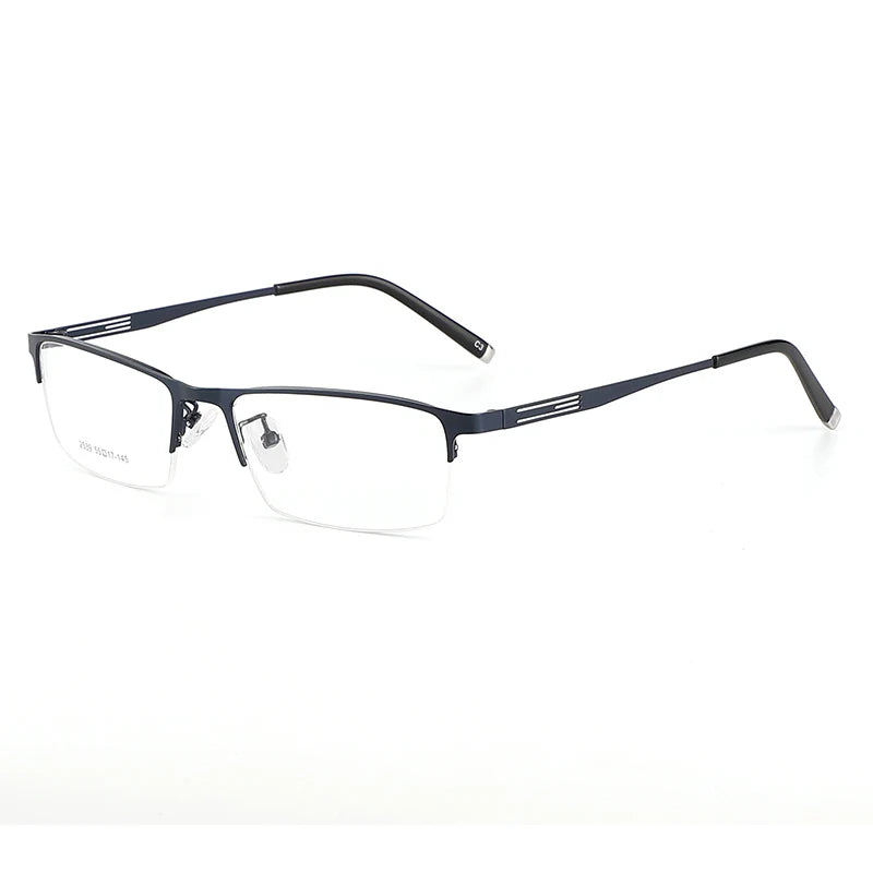 BCLEAR Titanium Alloy Glasses Frame Men Ultralight Square Myopia Prescription Eyeglasses Metal Half Rim Optical Frame Eyewear