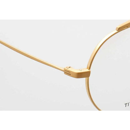 YOUTOP Men's Women's Pure Titanium Round Double Bridge Full-rim Optical Eyeglasses Frames 9145