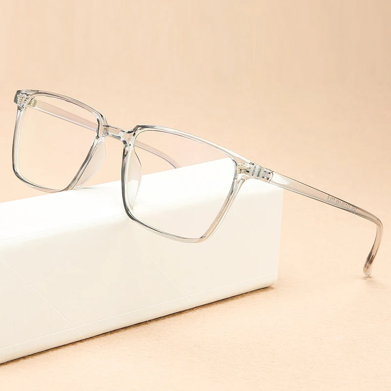 2024 Vintage Computer Eyeglasses Square Women Fashion Transparent Glasses Men Optical Myopia Plastic Spectacles Eyewear Frame