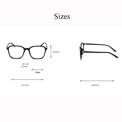 BCLEAR Fashion Optical Eye Glasses Frame Ultralight Square Retro Prescription Eyeglasses TR90 Frame Clear Lens For Men Women New