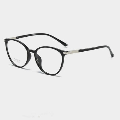 Round Glasses Frame Woman Men Glasses Retro Myopia Optical Frames Metal Clear Lenses Black Gold   Eyeglasses Oculos 8123
