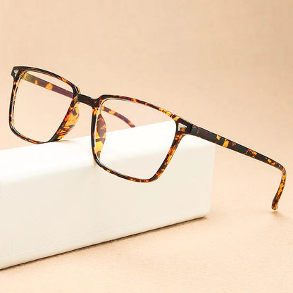 2024 Vintage Computer Eyeglasses Square Women Fashion Transparent Glasses Men Optical Myopia Plastic Spectacles Eyewear Frame