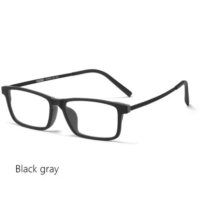 Men Pure Titanium Glasses Frame TR90 Ultralight Myopia Hyperopia Glasses Female Large Frames For Prescription Spectacles 8836X