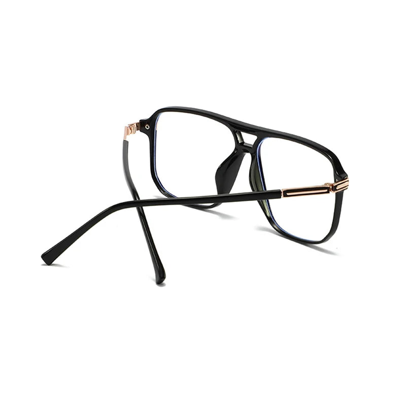 Blue Light Blocking Glasses Frame for Men and Women Optical Glasses Full Rim Aviator Stylish Prescription Spectacles Pilot Frame
