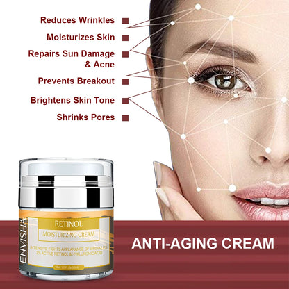 ENVISHA Face Cream Vitamin Retinol Moisturizer Hyaluronic Acid For Face Anti Aging Wrinkle Korean Skin Care Collagen Remove Acne