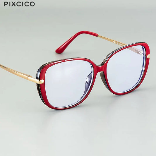 Transparent Computer Glasses Frame Women Anti Blue Light square Eyewear Blocking Glasses Optical Spectacle Eyeglass
