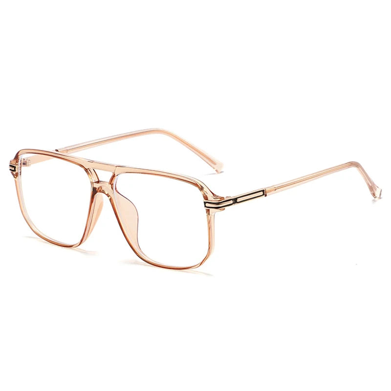 Blue Light Blocking Glasses Frame for Men and Women Optical Glasses Full Rim Aviator Stylish Prescription Spectacles Pilot Frame