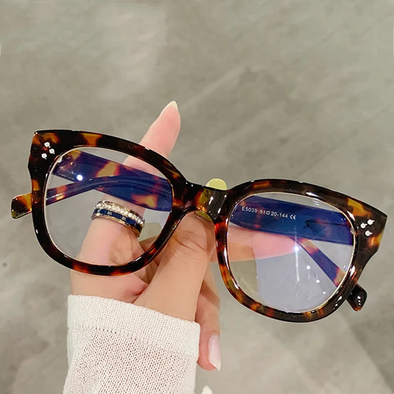 OEC CPO Fashion Optical Square Glasses Frames Women Men Retro Prescription Frames Clear Lens Glasses Ladies Eyeglasses Unisex