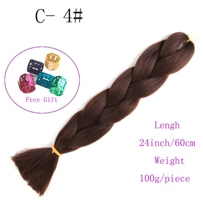 Desire for Hair High Temperature Synthetic Braiding Hair 24inch 60cm Long 100+ Colors in Stock to make dreadlocks braids