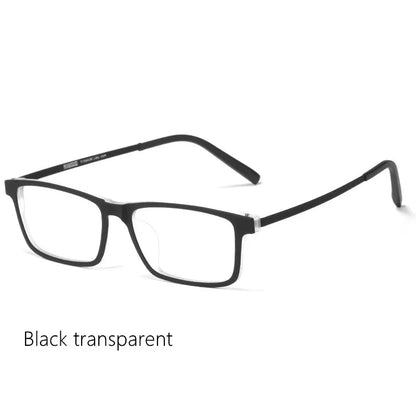 Men Pure Titanium Glasses Frame TR90 Ultralight Myopia Hyperopia Glasses Female Large Frames For Prescription Spectacles 8836X
