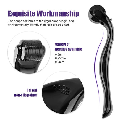 Natural Men Beard Growth Derma Roller DRS 540 Micro Needle Dermaroller Hair Regrowth Anti Hair Loss Treatment 0.2/0.25/0.3mm