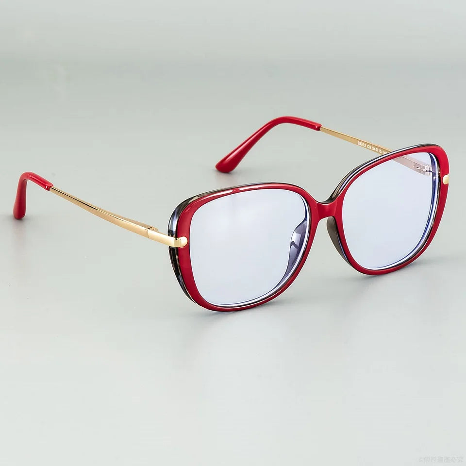 Transparent Computer Glasses Frame Women Anti Blue Light square Eyewear Blocking Glasses Optical Spectacle Eyeglass