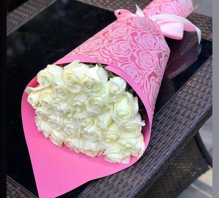 Elegant White Roses flower