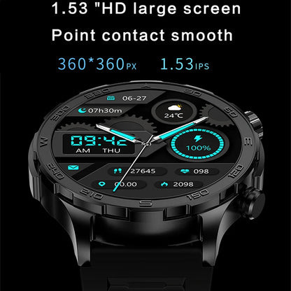 ChiBear Bluetooth Call Smart Watch Men For Huawei AMOLED HD Large Screen Heart Rate NFC IP68 Waterproof GPS Sports Smart Watch