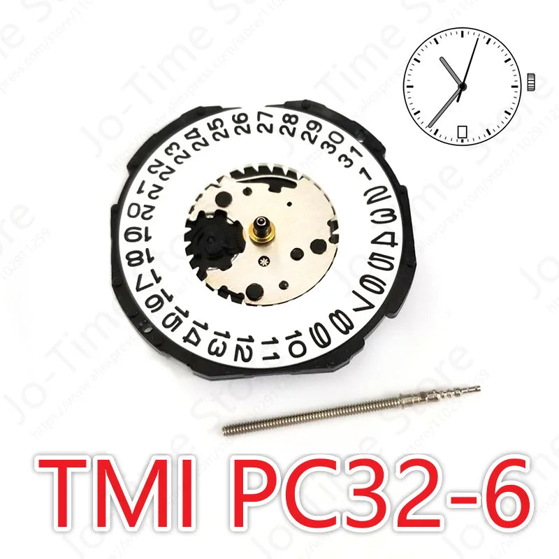 PC32 Movement Tmi Pc32a-6 Quartz Movement Japan Movement Standard Movement With Date Display 3hands With Date