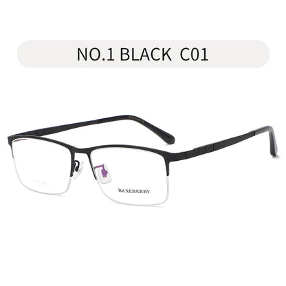 Reven Jate 71111 Optical Glasses Large Size Pure Titanium Frame Prescription Eyeglasses Rx Men Glasses Eyewear for Big Face