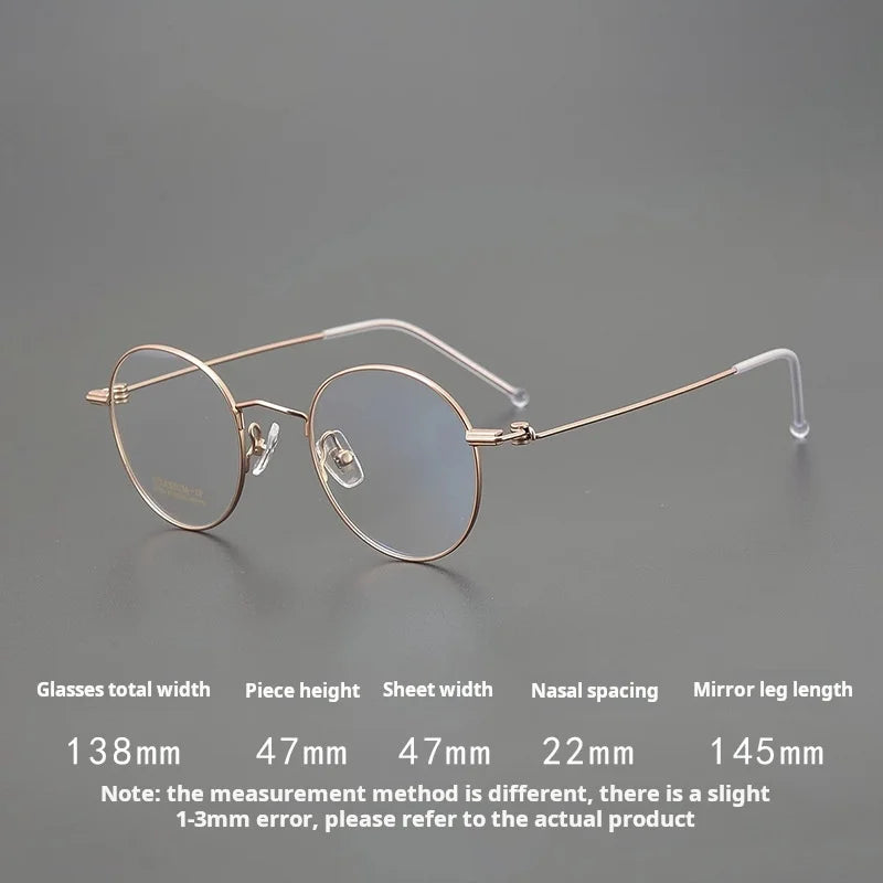 Ultra light Titanium Prescription Glasses Women Men Fashion Design Progressive Optical Glasses Myopia Hyperopia Eyewear FT504Y