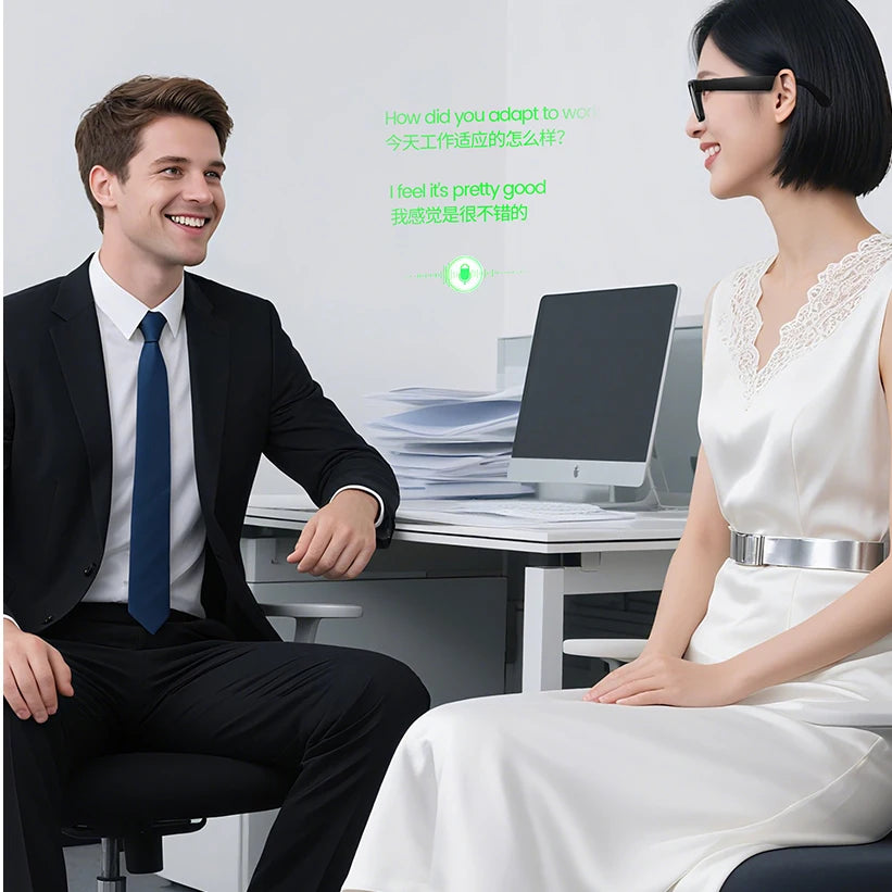 E02 HeyCyan 8.0 Million Pixel Camera Video Recording AI Voice Activation Xunfei Chat GPT Wearable Headset AI Shooting Glasses