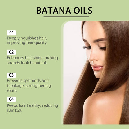 Natural Batana Oil Hair Growth Strengthens Scalp Reduce Loss Anti-Breakage Hair Smoothing Nourishing Hair Product For Men Women