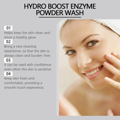 Rice Enzyme Cleansing Powder for Face Exfoliating Powder Wash to Remove Blackheads Oil Control Pore Refining for Acne Skin 75g