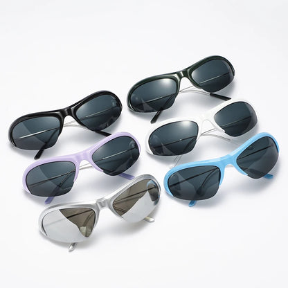 Hiking Camping New Y2K Sports Punk Anti Light Glasses Fashion  UV400 Cycling Glasses Personalized Eyeglasses Oculos De Sol Femin