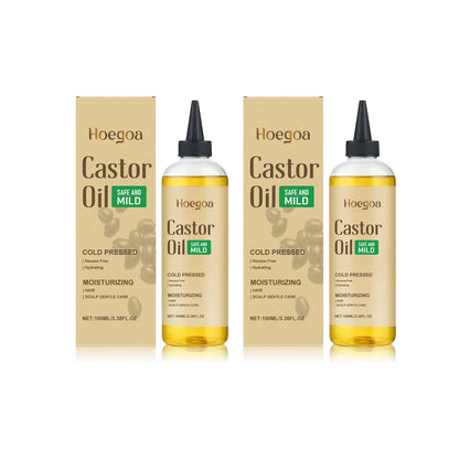 Castor Oil Essential Oil For Hair Strengthen Scalp Care Repair Damaged Dryness Prevent Hair Loss Moisturizing Hair Regrowth Oil