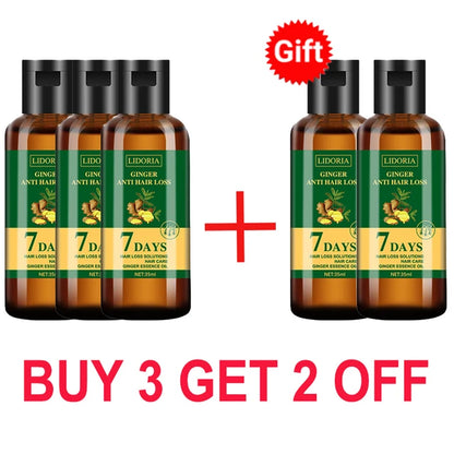 7 Days Fast Hair Growth Serum Ginger Anti Hair Loss Essential Oil Promote Regrowth Thicken Hair Care For Men Women Beauty Health