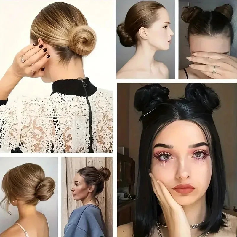 WIGSIN Synthetic Messy Dount Hair Buns Updo Chignon With Elastic Hair Exension for Women Daily Lazy Hair Accessories
