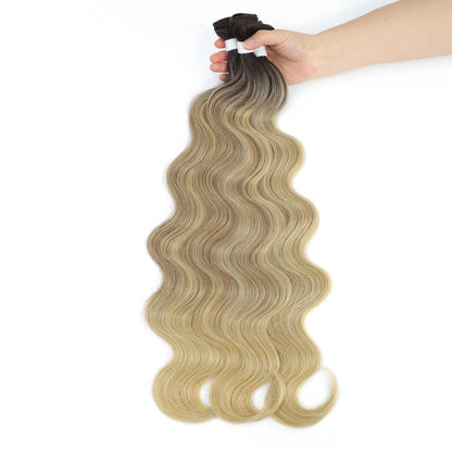 Gladys Body Wave Hair Bundles 26 Inch Soft Long Synthetic Body Wave Hair Weave White Grey  613 Blonde 100g Hair Extensions