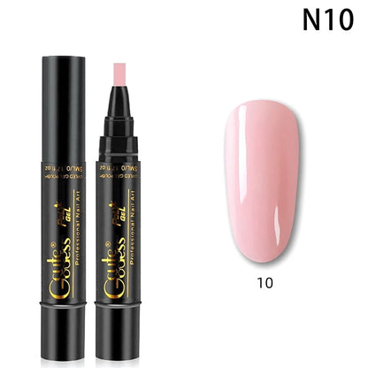 1 Pcs Pure Color Gel Nail Polish Pen For Nails Art Gel Semi Permanent Base Top Coat UV Gel Varnish Hybrid Neon Nail Polish