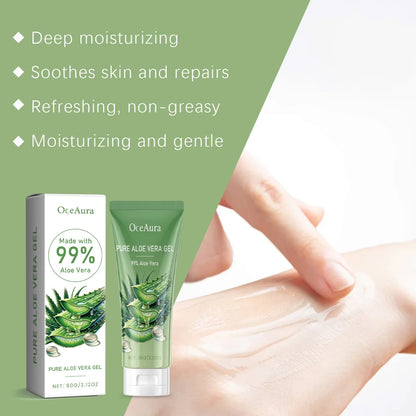 Aloe Vera Gel Pore Shrinking Oil Control Ance Remover Moisturizing Brighten Anti-Aging Facial Essence Beauty Skin Care Products