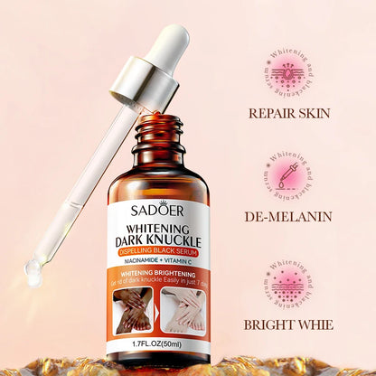 Dark Knuckles Fast Brighten Serum Elbows Hand Knuckle Brightening Serum Knee Black Skin Quickly Lighten Stains Remover Essence