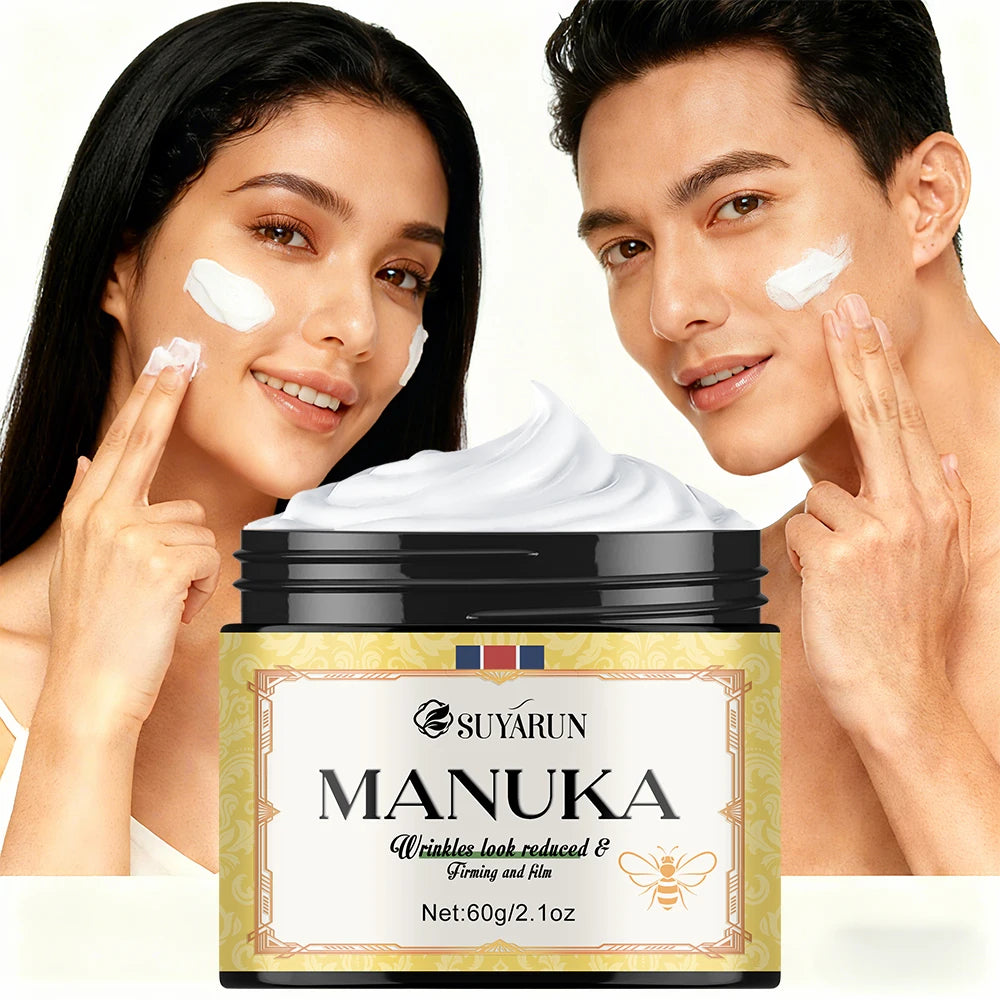 SUYARUN Manuka Honey Collagen & Retinol Moisturizer - Deep Hydration, Skin Repair, Brightening - For All Skin Types.