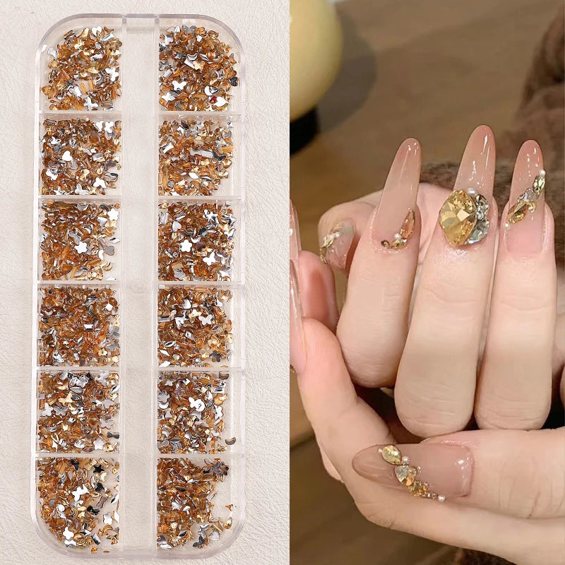 Nail Art Accessories - Charms, Rhinestones & Decorations, Nail Supplies with Art Parts & Figures