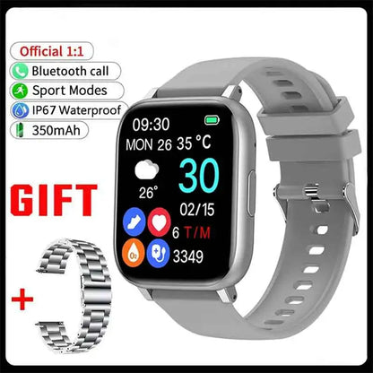 New SmartWatch 1.77" Big Color Screen Full Touch Custom Dial Smart Watch Bluetooth Call with App Support Smart Watch Women Men