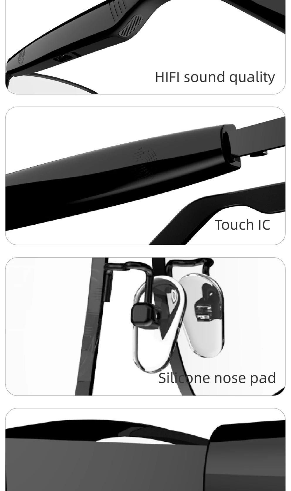 Smart Glasses SG20 Pro AI Intelligent Driver Sunglasses Touch Earphone with 144 Languages Online Translation for Men Women