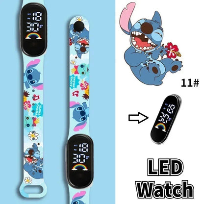 Stitch Children Watches Girls Waterproof Sport Touch Screen Watch for Women Waterproof Digital Clock Bracelet Gifts