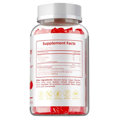Tart Cherry Gummies - Promote Uric Acid Cleanse, Support Sleep & Joint Health Muscle Repair and Antioxidants