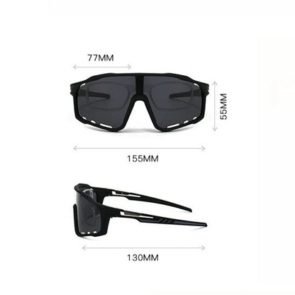 YIMARUILI Fashion Polarized Cycling Sunglasses Men and Women Big Size Sports Windproof Optical Prescription Glasses Frame 1805